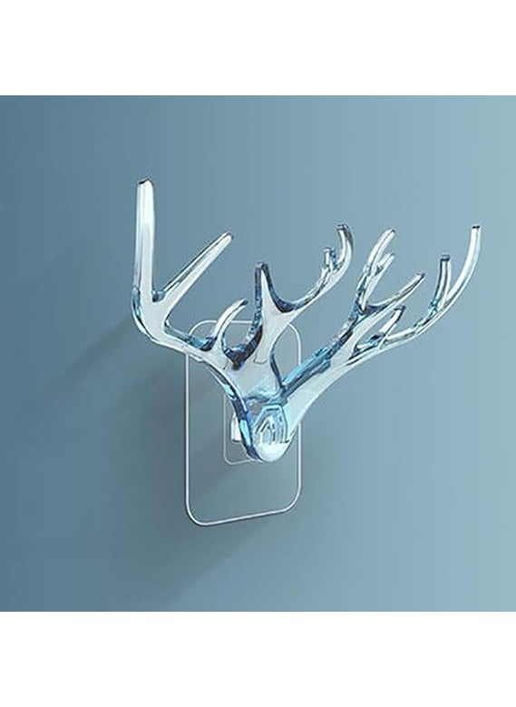 SHOPECOM SHOPECOM Dear Sticker Hook Heavy Duty Self Adhesive Hook Wall Strong Sticky Hangers for Wall Hanging Kitchen Accessories Clothes Wall Mount Waterproof for Coats Bag Home Office Keys Sticky Hook2pc  - Image 4