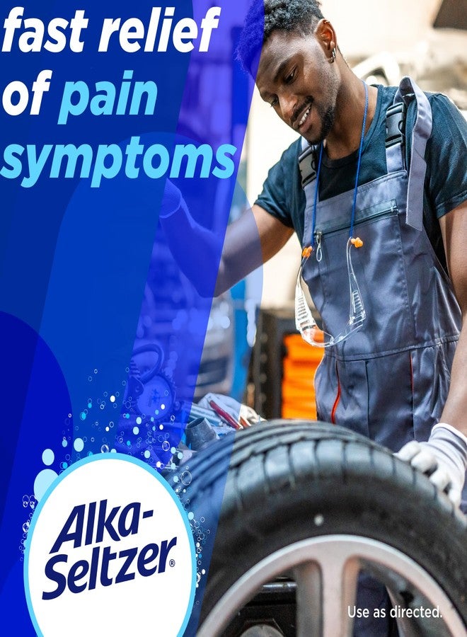 Alka-Seltzer Pain Relief, Aspirin Effervescent Tablets for Fast Pain Relief, 72 Ct - Image 2