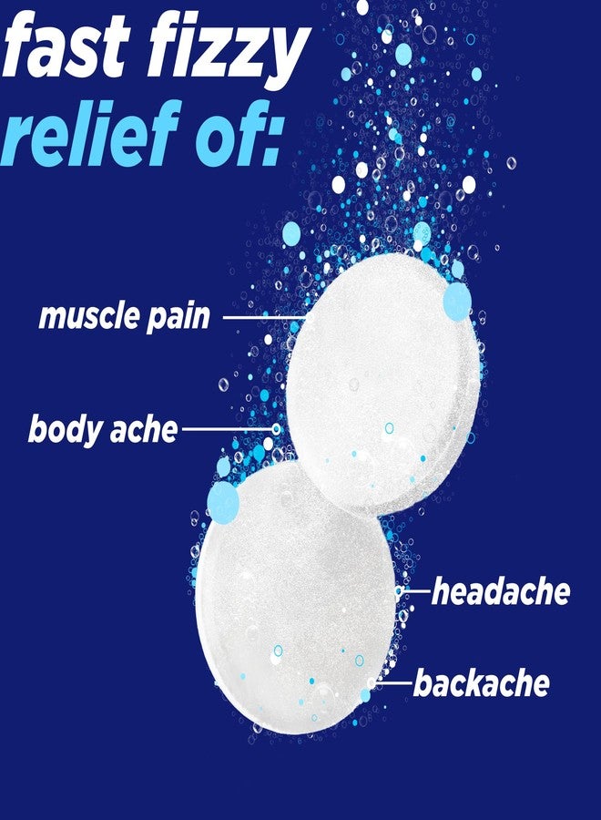 Alka-Seltzer Pain Relief, Aspirin Effervescent Tablets for Fast Pain Relief, 72 Ct - Image 3