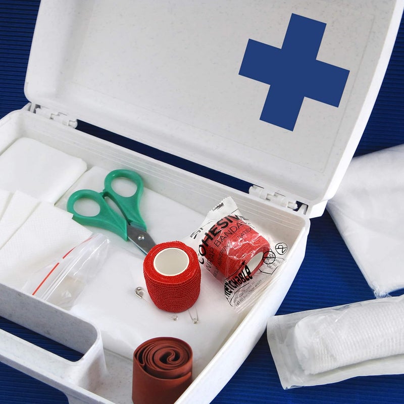 SNL Black  Cohesive Bandage Wrap 2 x 5 Yards by SNL Latex Free Individually Wrapped Rolls Adhesive Stretchable Breathable First Aid Sports Athletic Ankle Medical Tape Humans  Animals  6 Pack - Image 4