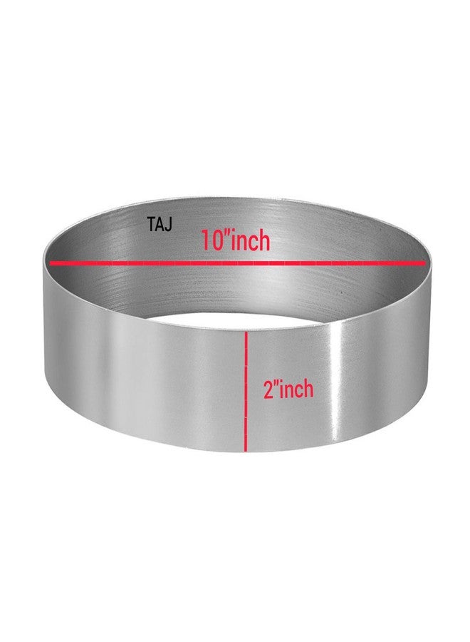 تاج قالب كيك دائري من الفولاذ من تاج، قاعدة بيتزا، قطع كيك 10 بوصة - Image 1