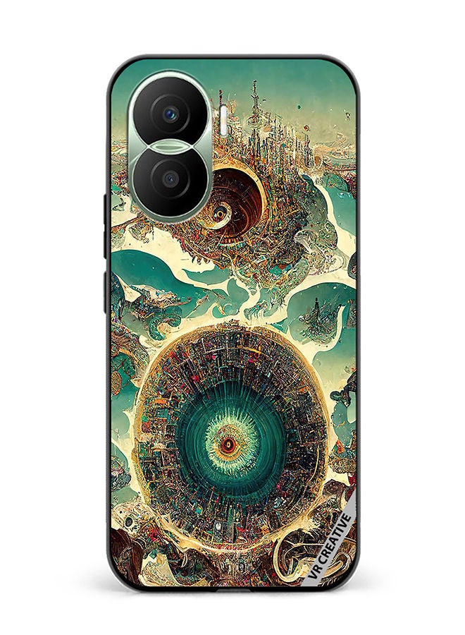 VR CREATIVE Protective Case Cover For Honor Play7T Pro Surreal City Design Multicolour - Image 1