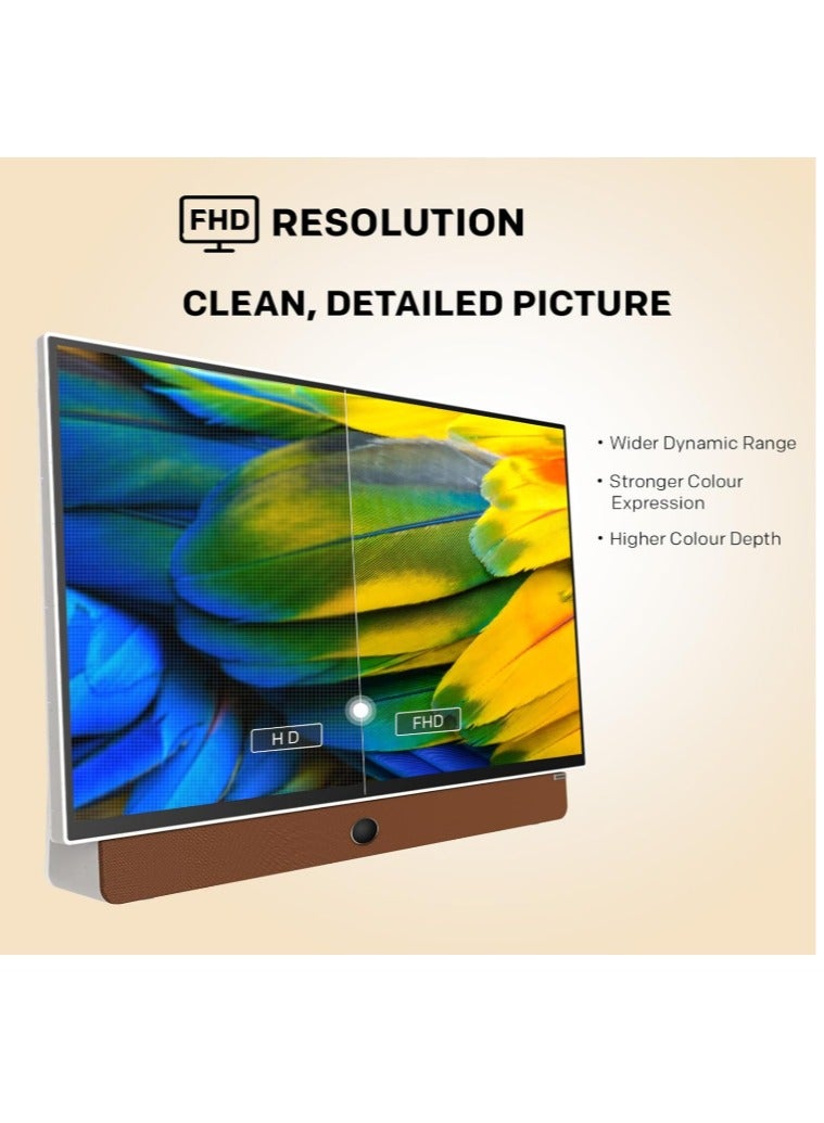 24-Inch Portable Smart Screen, 3-Hour Battery Life 24P100 Companion Series 1080P FHD, Matte Screen, HDR10, Dolby Audio, LED, Bluetooth, Chromecast and Google Assistant  - Image 3