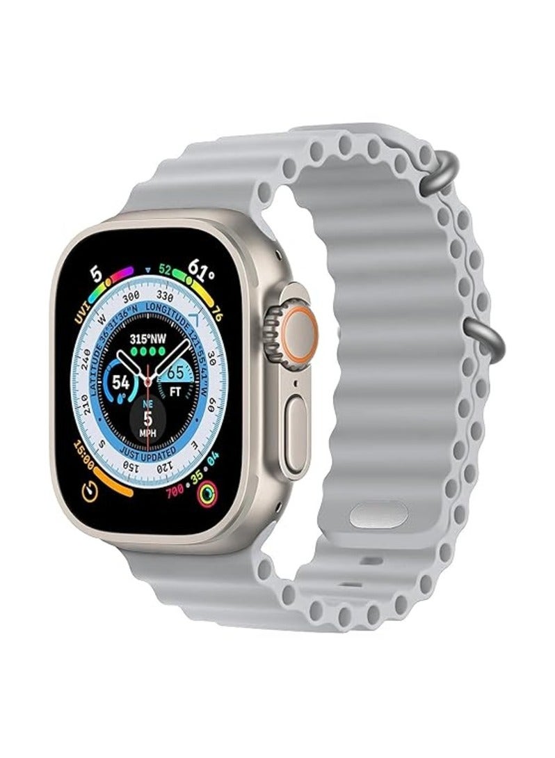 Soft Silicone Band Wrist Strap For Apple Ultra Watch 42mm 44mm 45mm 49mm - Image 1