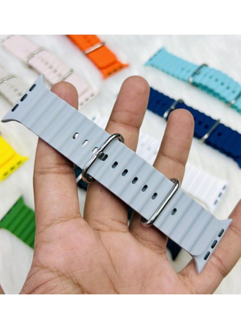 Soft Silicone Band Wrist Strap For Apple Ultra Watch 42mm 44mm 45mm 49mm - Image 2