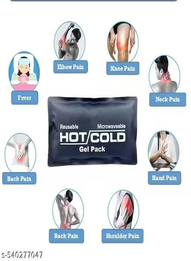 Dhrumino Cooling Gel Pad, Reusable Cooling gel pad Ice Pack for Pain Relief Soft and Flexible Therapy of for Back Shoulder, Neck, Waist Pain Relief Gel Reusable Cold Gel Pack (Blue Color) - Image 2