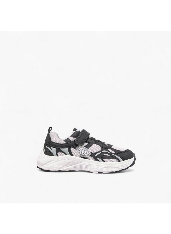 Lee Cooper Boys' Panelled Sneakers with Hook and Loop Closure - Image 3