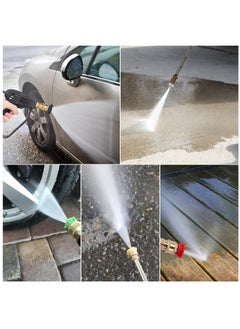 4000 PSI Pressure Washer Gun with 5 Interchangeable Spray Nozzles, Jet Washing Gun with 1/4 Inch Quick Connection and M22 Coupling - pzsku/ZE228C1AFEBEE8134E576Z/45/_/1710489213/e1d58a16-4e67-46f6-af4b-05457460bb82