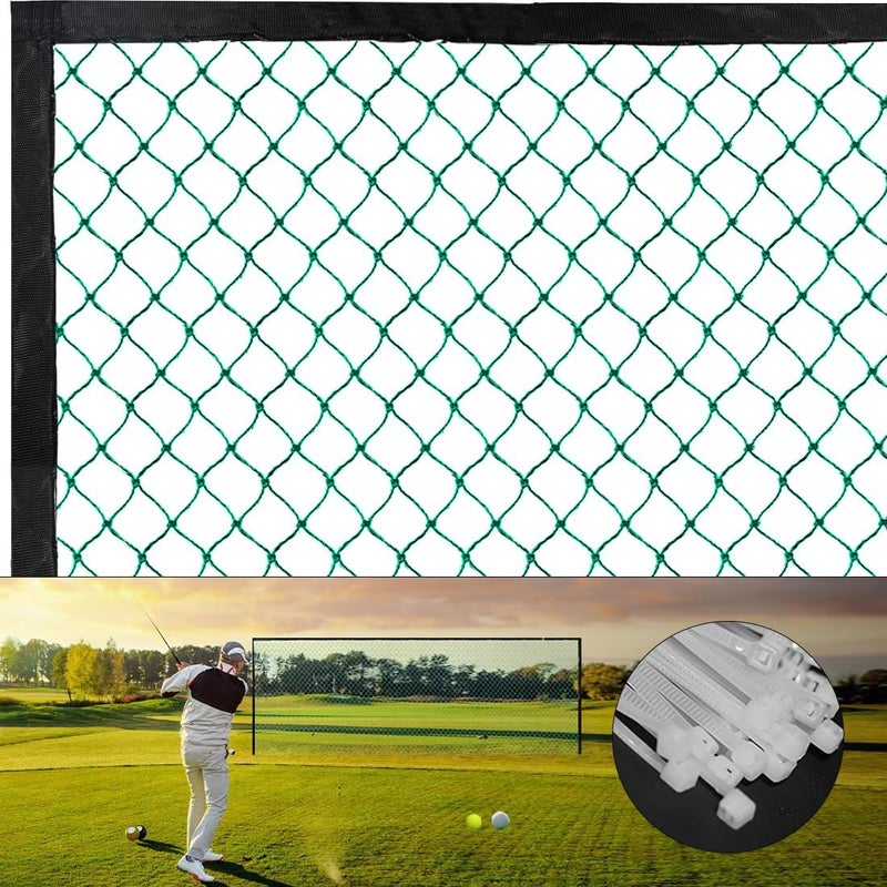ASENVER Multifunction Golf Ball Netting Impact Golf Barrier Net Practice Hitting Net for Indoor or Outdoor Use 10 x 3 Ft- 10x 30 Ft - Image 1