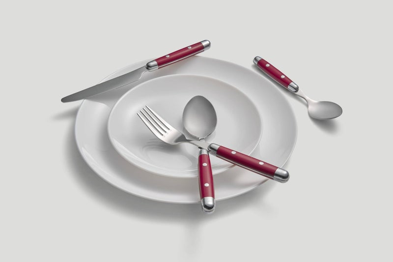 Cambridge 07216CBWD32R Jubilee Red 16-Piece Flatware Set, Thick Handles - Image 4