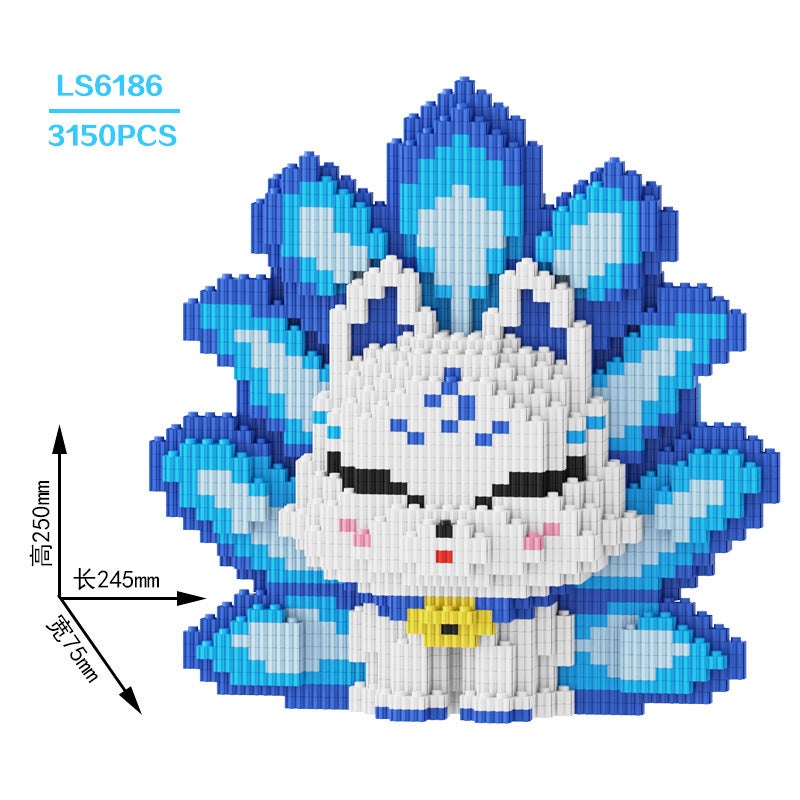 Cls Chaole Sen Super Large Pikachu Small Particle Nezha Children's Building Block Toy Boys and Girls Birthday Gift - Image 1