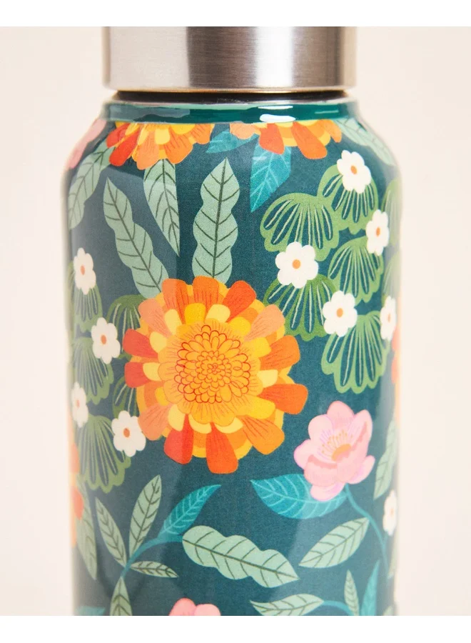Chumbak Marigold Steel Bottle - Blue, 950ml