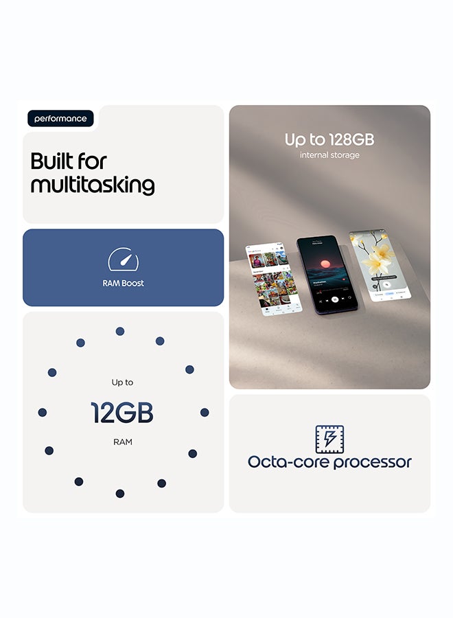 موتورولا G17 Dual SIM 4G PANTONE Evening Blue 4GB RAM 128GB - Middle East Version - Image 2