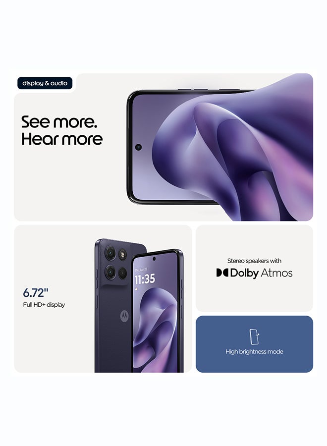 موتورولا G17 Dual SIM 4G PANTONE Evening Blue 4GB RAM 128GB - Middle East Version - Image 4