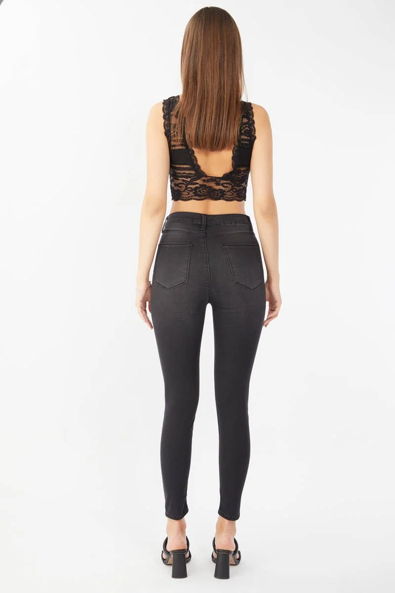 Banny Jeans Women's Anthracite Super Skinny Fit Jeans