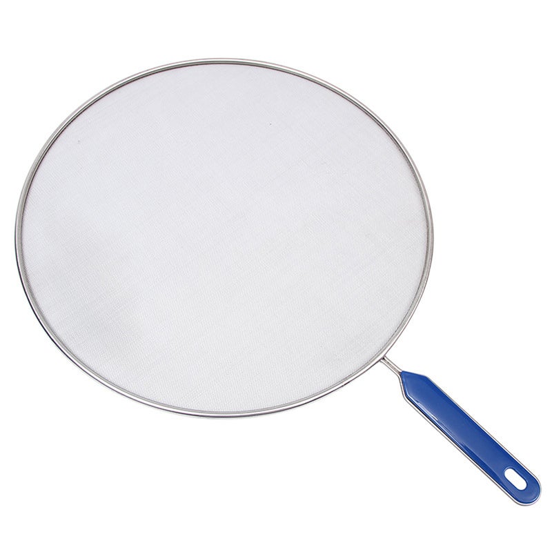 2pcs Anti-skid Hangable Handle Stainless Steel Cooking Pot Net Cover Lid Multifunction Anti Oil Splashing Pot Cover Protector Kitchen Tool (29CM, ) - Image 2