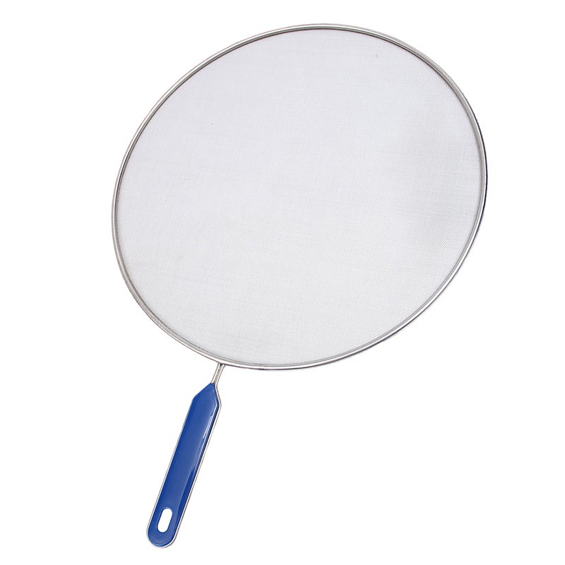 2pcs Anti-skid Hangable Handle Stainless Steel Cooking Pot Net Cover Lid Multifunction Anti Oil Splashing Pot Cover Protector Kitchen Tool (29CM, ) - Image 4