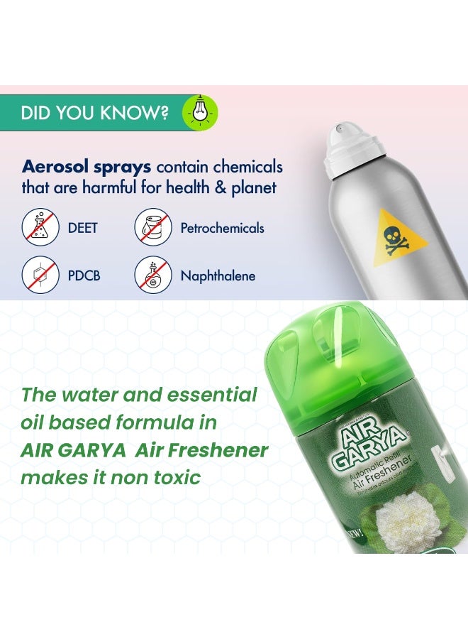 AIR GARYA Automatic Refill Air Freshener Al Fol 250ml Non-Aerosol Essential Oil Based Auto Spray Compatible with Dispenser Long Lasting Floral Odor Remover for Home Office Bathroom Kitchen Car Interior Air Purifier Fresh Scent Refill - Image 4