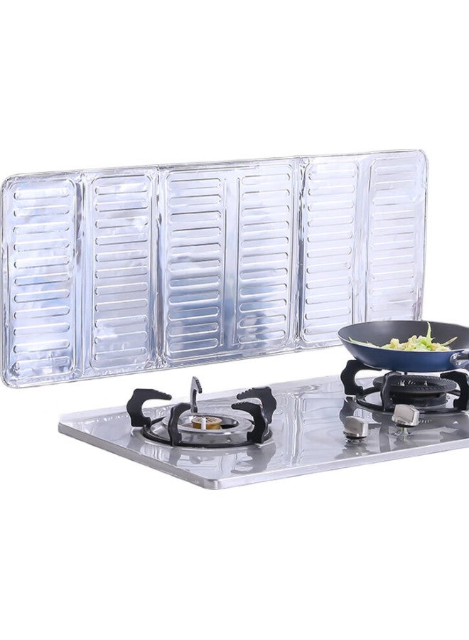 Canjiangjun Chandjiangjun 2-Pack Kitchen Oil Barrier Aluminum Foil Splash Guard Stove Cooking Heat Insulation Anti-Splash Scalding Shield Oil-Proof Board - Image 3