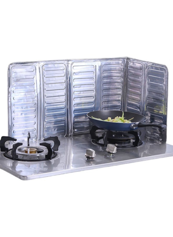 Canjiangjun Chandjiangjun 2-Pack Kitchen Oil Barrier Aluminum Foil Splash Guard Stove Cooking Heat Insulation Anti-Splash Scalding Shield Oil-Proof Board - Image 1