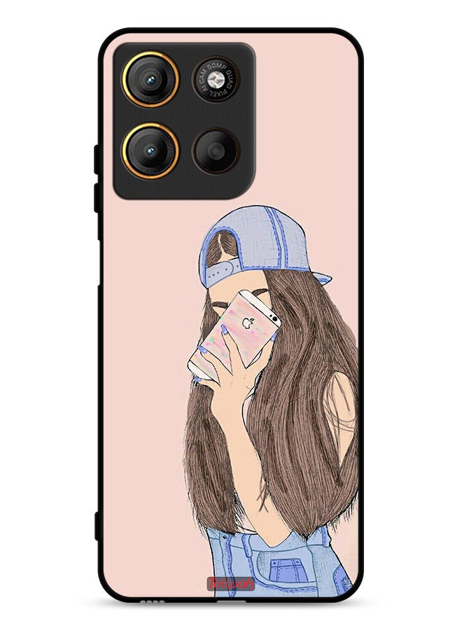 Tolwak Motorola Moto G15 Protective Case Cover Making Selfies