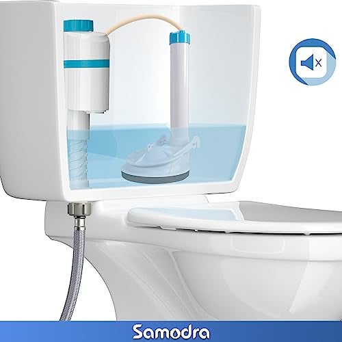 SAMODRA قم بترقية مرحاضك مع صمام ملء المرحاض الصامت من سامودرا، مجموعة استبدال صمام التدفق الموفر للمياه - يتم التركيب في دقائق! - Image 2