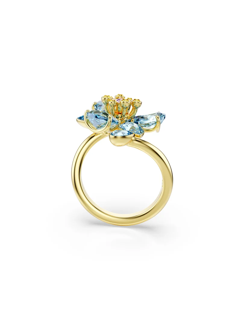 SWAROVSKI Idyllia:Blue Floral Detailed Ring
