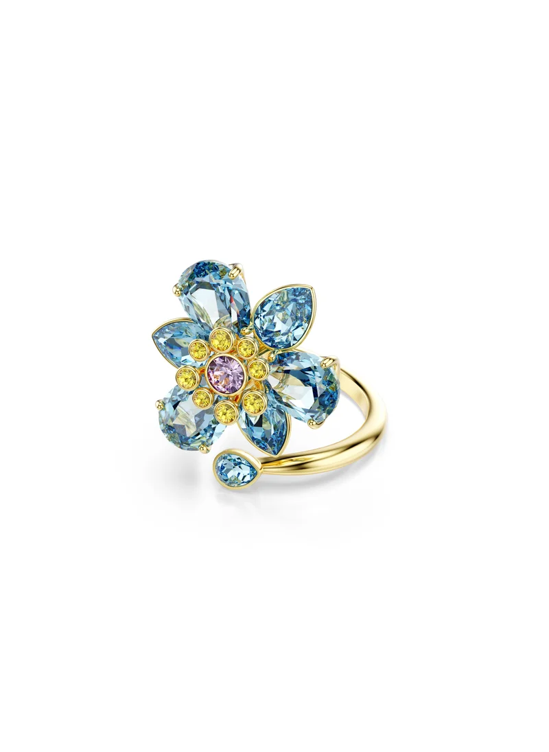 SWAROVSKI Idyllia:Blue Floral Detailed Ring