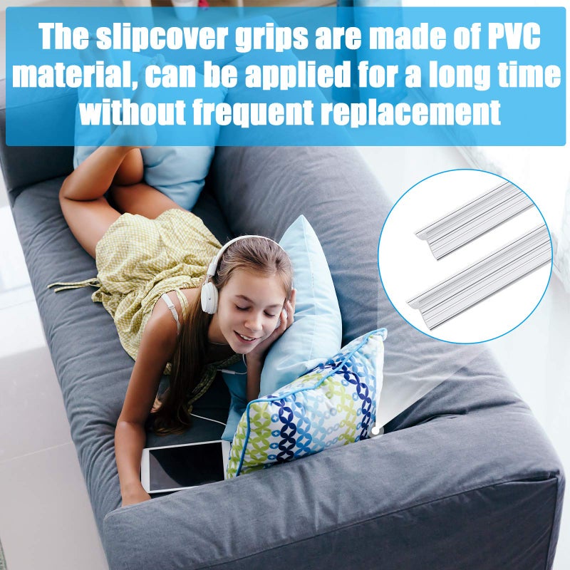 Jetec Sofa Slipcover Tucks Couch Cover Sectional Couch Covers Slipcover Tuck Grips for Sofa Armchairs Pet Owners(5 Pieces,12 Inch, 7 Inch) - Image 5