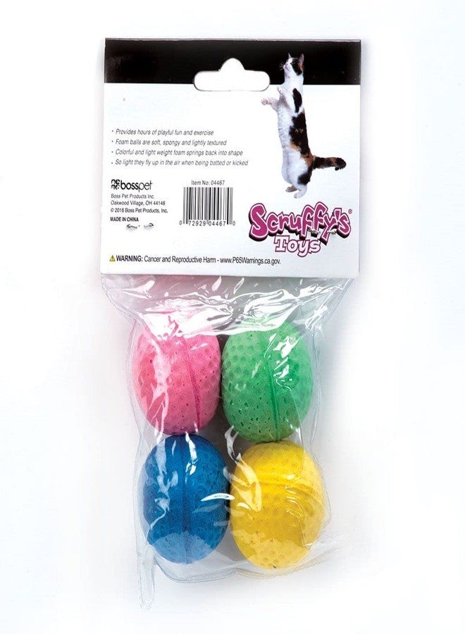 Boss Pet كرات إسفنجية نابضة بالألوان من Boss Pet 04467 Scruff's Colorful Kitty (عبوة من 4 قطع)، متعددة الألوان - Image 3