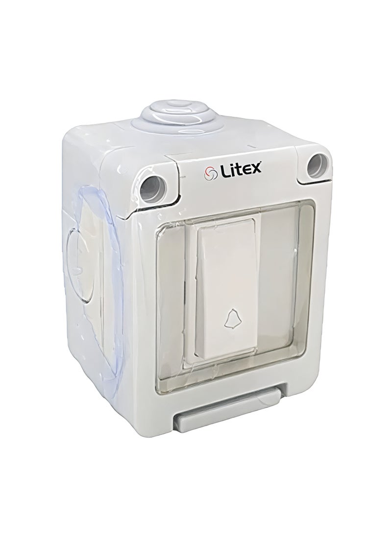 LITEX Outdoor Waterproof Bell Switch – IP55 Weatherproof Wall Mounted Electrical Switch
