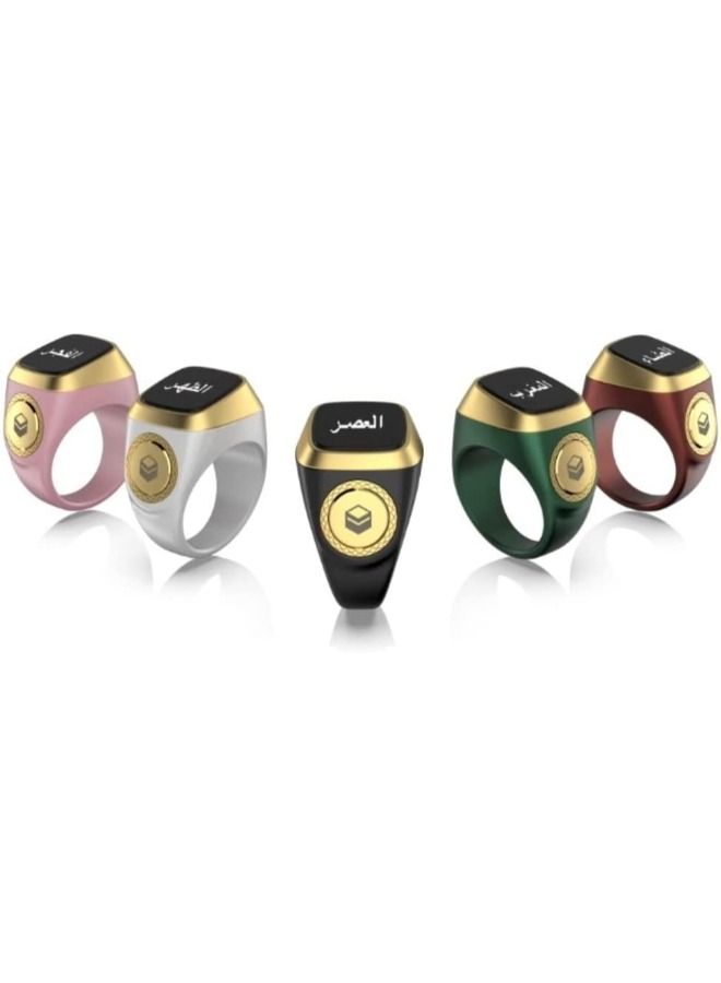 iQIBLA Smart Tasbih Zikr Ring Lite New 2022   only 11.7g 18 MM GREEN - Image 3