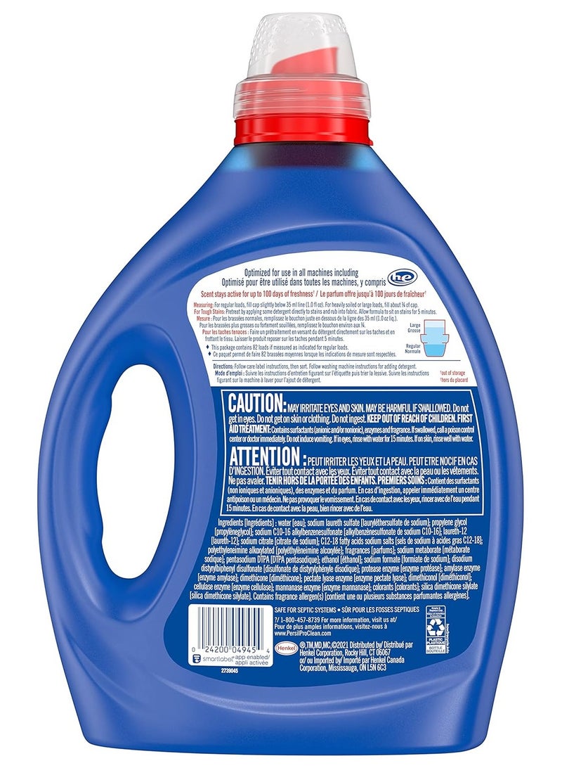 Persil Persil Proclean Liquid Laundry Detergent, Active Scent Boost, 2x Concentrated, 82 Loads, 82.5 Fl Oz - Image 3