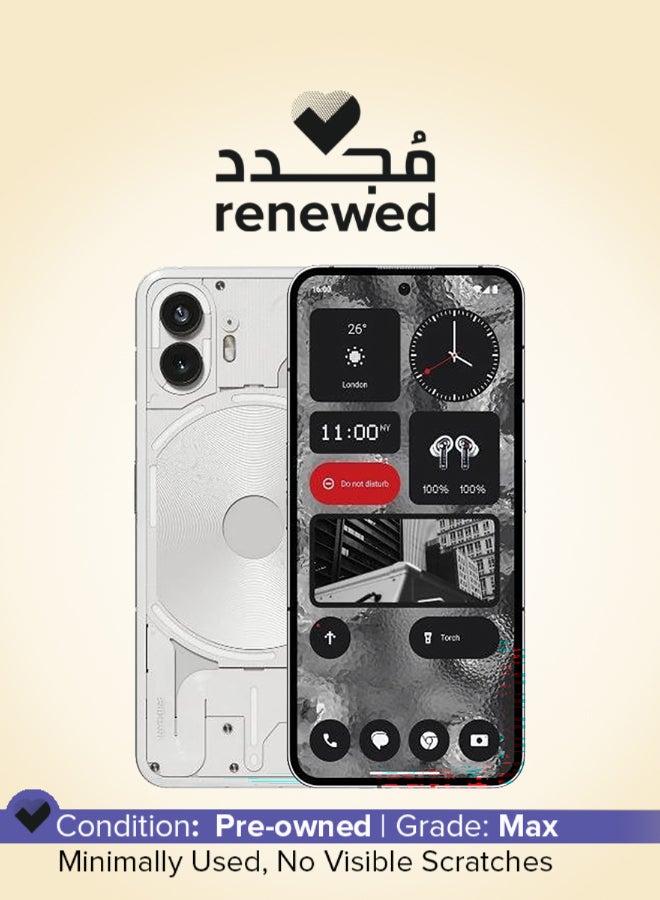 Nothing Renewed - Phone 2 Dual SIM White 12GB RAM 512GB 5G - International Version - Image 1