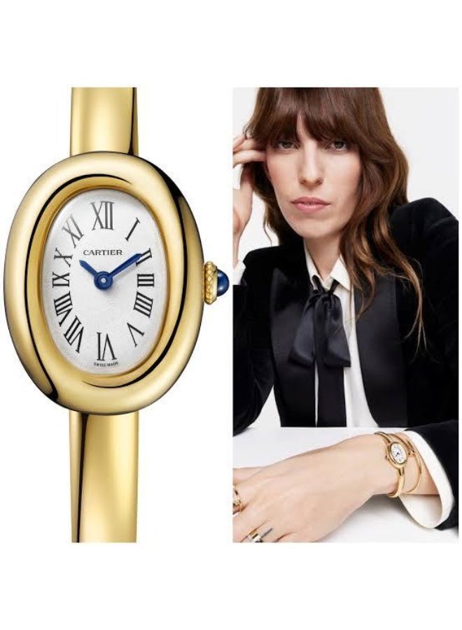 Cartier Women’s Oval Bracelet Watch – Gold Tone Analog Design - Image 2