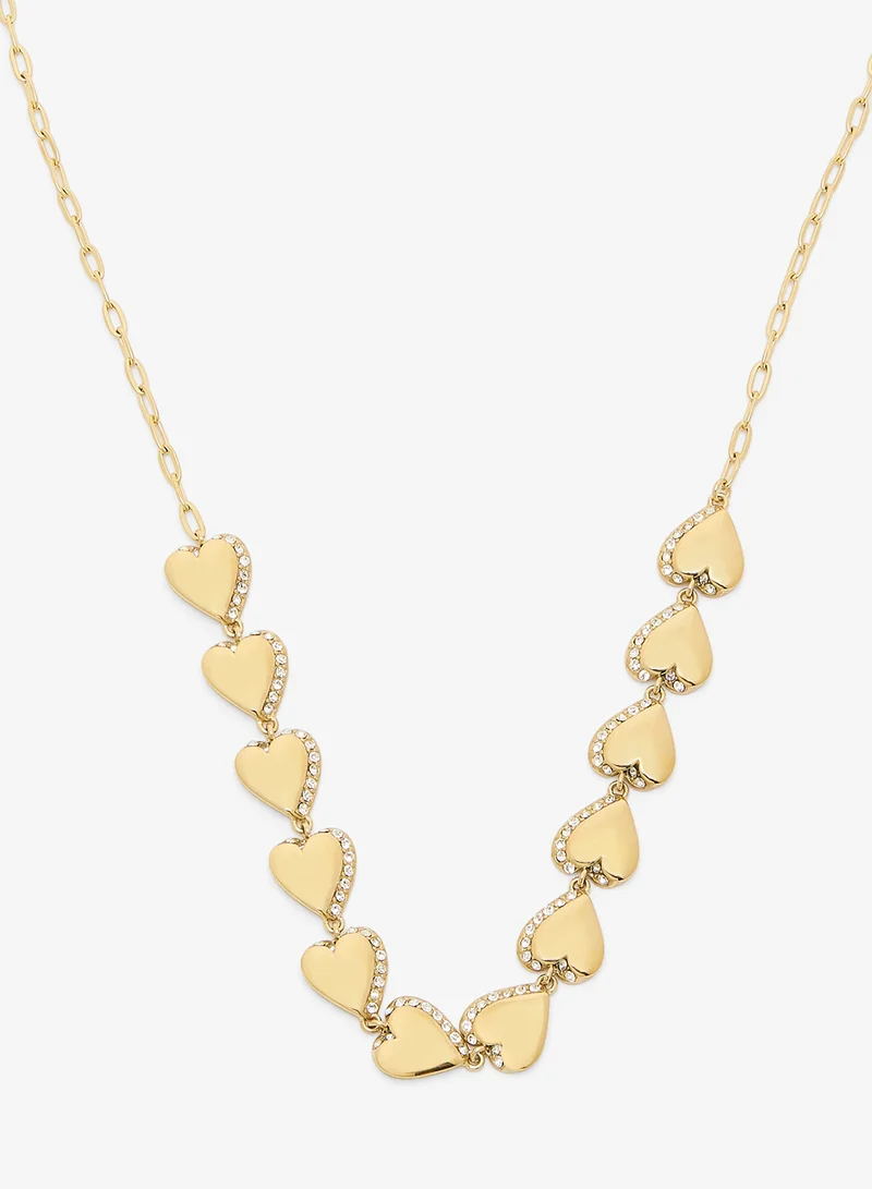 جس قلادة سلسلة قلوب متعددة