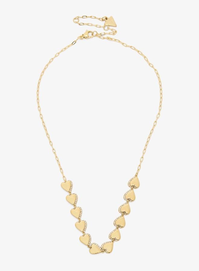 GUESS Multi Hearts Chain Necklace - Image 4