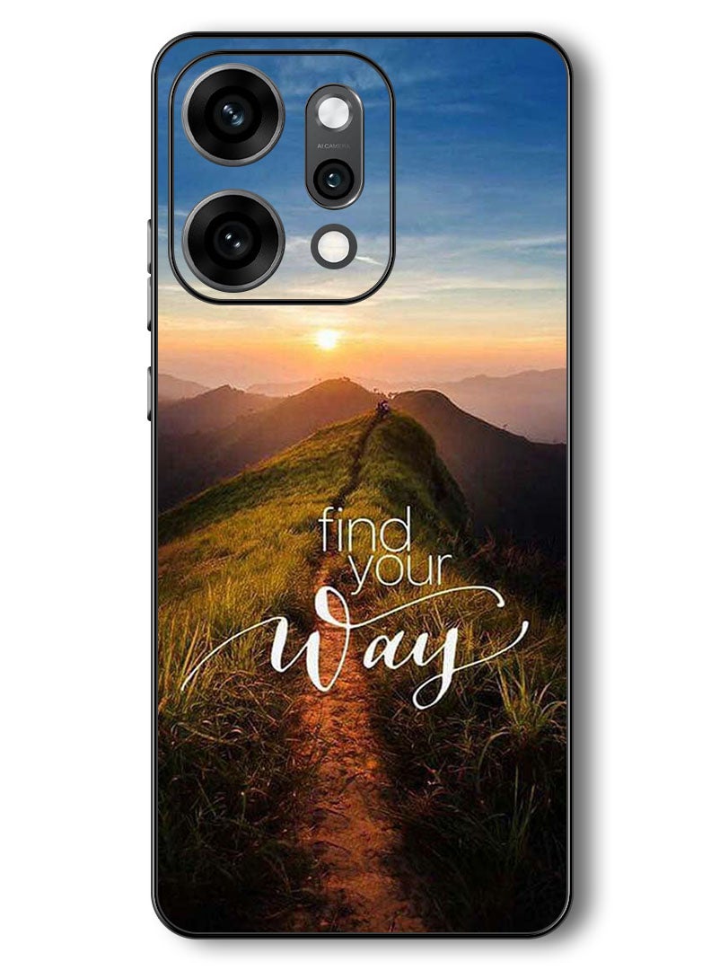 Theodor Case Compatible with Oppo Reno 14 Pro 6.83 Inch Protection Shockproof Bumper Cover Find Your Way - Image 1