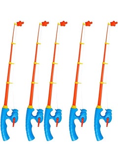 2 PCS Magnetic Fishing Toy Pole, Magnet Fishing Rods, Fishing Bath Toy Game Fishing Rod for Magnetic Fishing Games, Educational Learning Toys for Boys Girls Kids (Random Color) (BLUE)