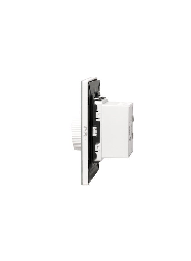 Donmarco Light Dimmer Switch 1000W – Ultra Thin Glass, Adjustable Brightness Control, Modern & Durable, Fire-Resistant Electric Switch, 3-Year Warranty, Wall Switch for Home and Office (Matt White) - Image 4