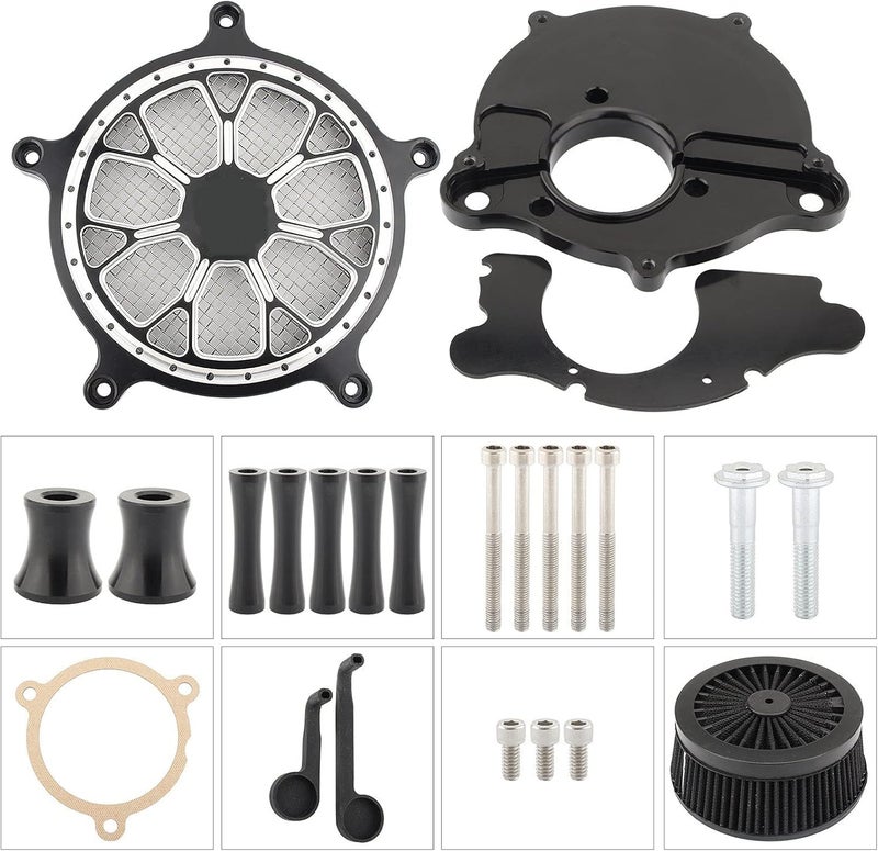 QASULER CNC Air Cleaner Intake for Harley Motorcycles - Image 3