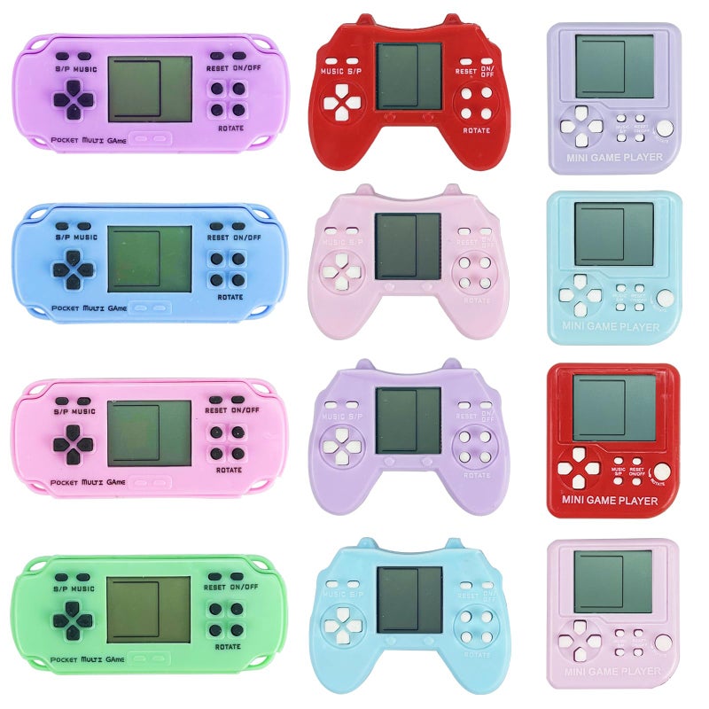 TGIQROVE 12 Pcs Video Game Party Favors, Mini Video Games Keychain, Gamer Birthday Party Decorations, Gamer Party Favors for Kids 8-12, Classroom Prizes, Goodies Bags Stuffer, Backpack-Macaron color - Image 1
