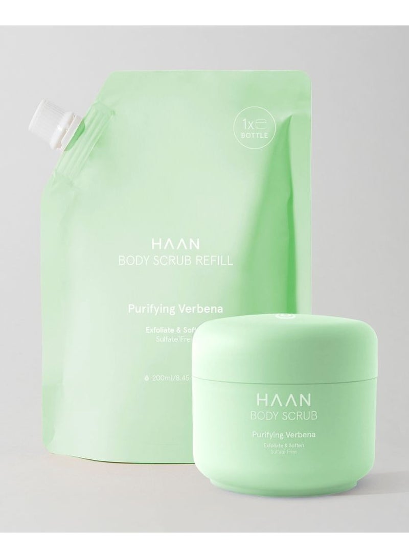 Haan Body Scrub Exfoliate and Soften Purifying Verbena Refill 200ml - Image 2