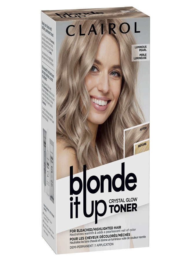 Clairol Blonde It Up Crystal Glow Toners Demi-Permanent Hair Dye, Luminous Pearl Hair Color, Pack of 1 - Image 1