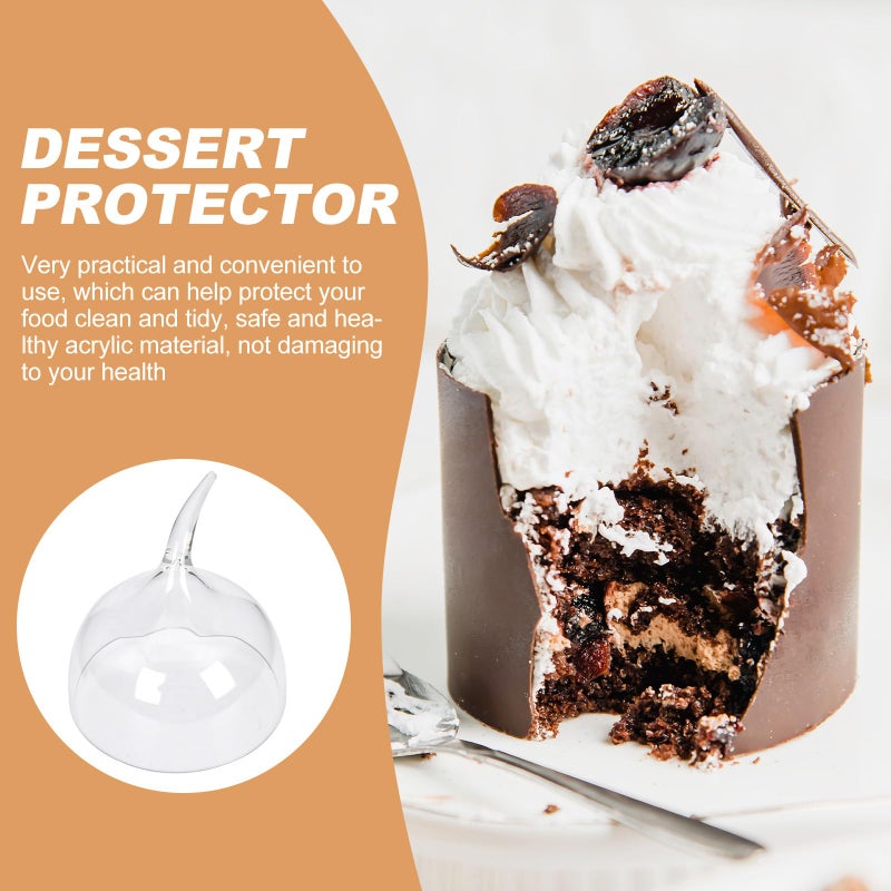 Acrylic Cake Cover 15 7cm Diameter Dustproof Food Protector Dome with Handle for Dessert Display - Image 5