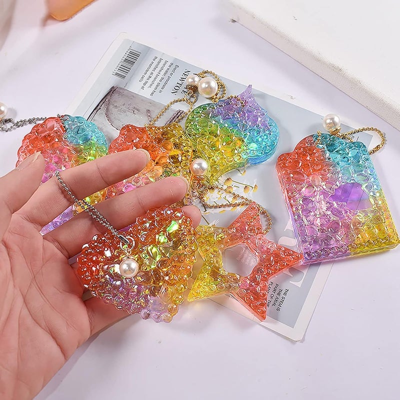 RKPM HOMES RKPM HOMES Aromatherapy Mould I Silicone Aroma Wax Tablets Mold with Hanging Hole I for DIY Homemade Art Crafts Resin Soap Clay Keychain Charm Pendant Earring Necklace Making 6 Cavity Geometric - Image 5