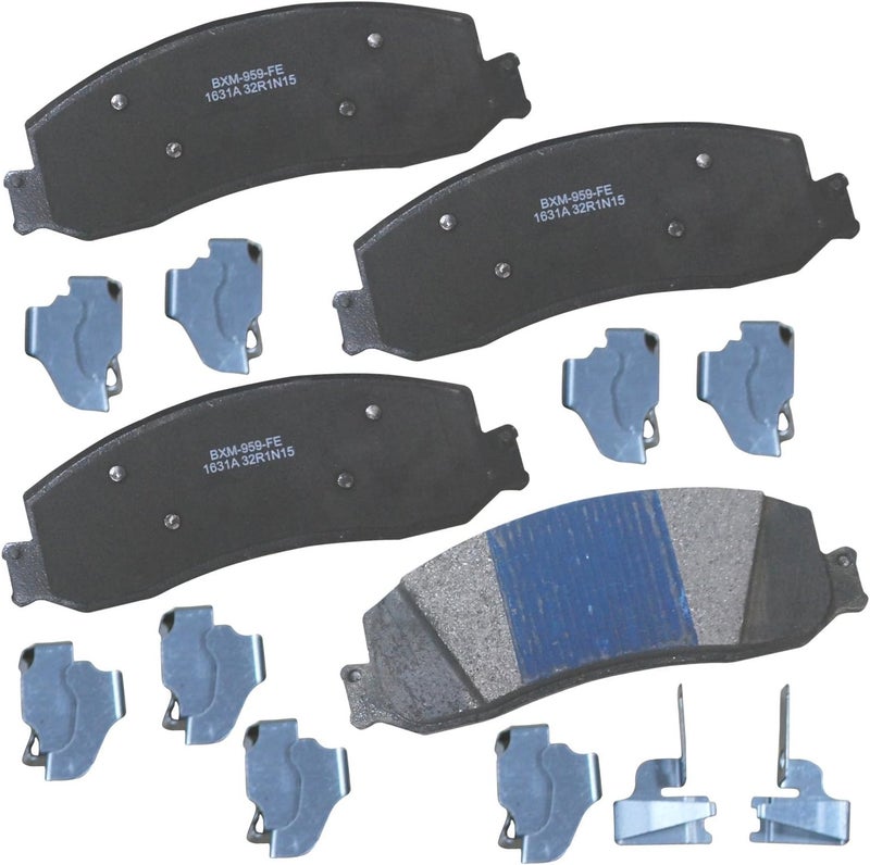 Bendix Premium SBM1631A Semi-Metallic Brake Pads for Select Models Ford F-250, Super Duty, F-350, F-450, F-550, Lobo - Image 1