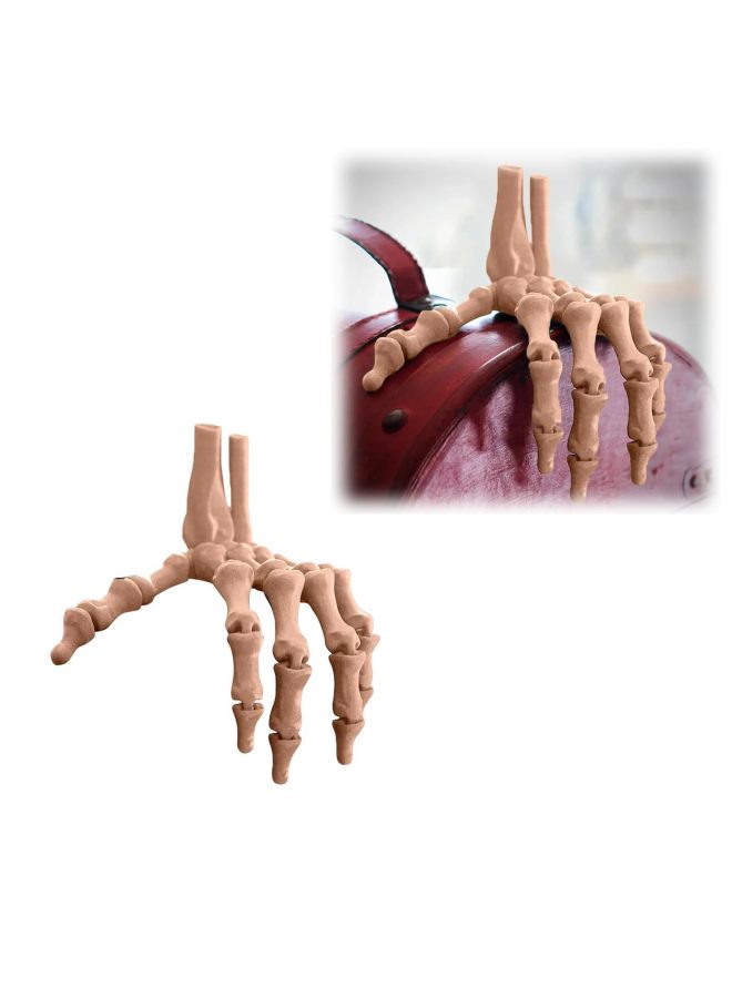 Loquat Hot-Selling 3D Printed Skeleton Hand  Skeleton Hand Decorative Ornaments Movable-Color:3d Skull Hand Purple Green - Image 3