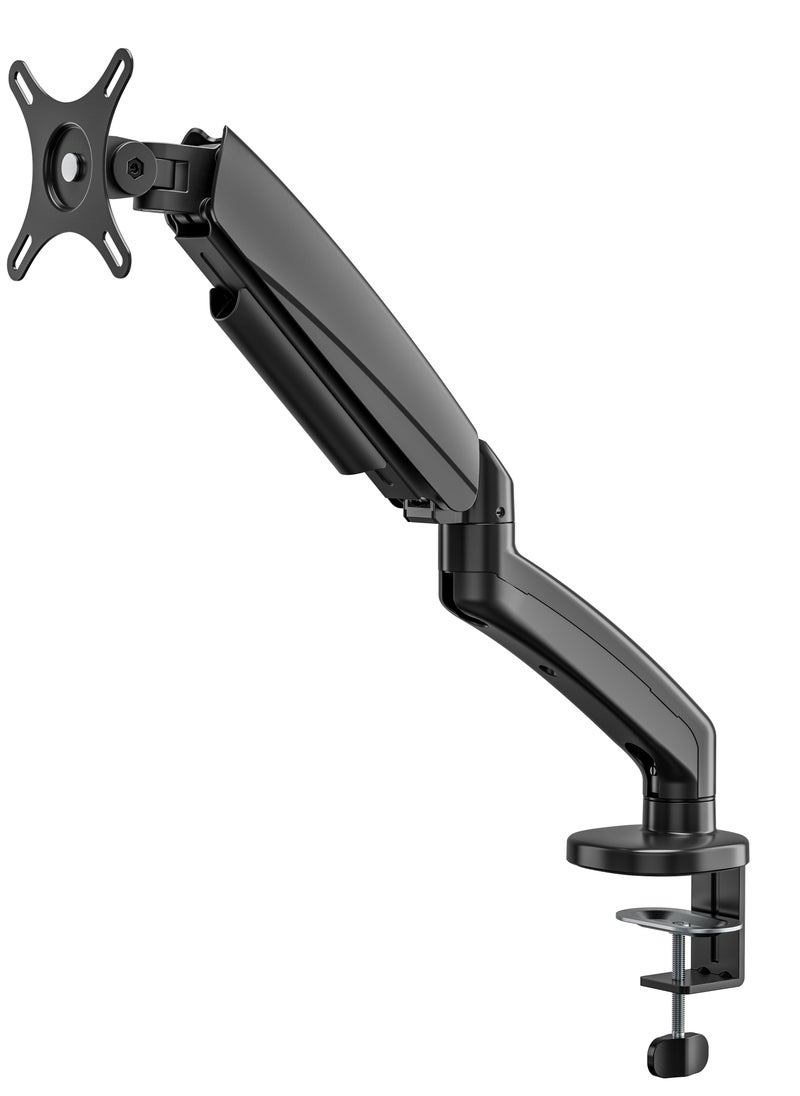 INFINIARC INFINIARC Single Screen Mechanical Spring Monitor Arm Fits 17"-32" Monitors, Curved Monitor Support, 2 to 9kg Weight Capacity, 450mm Extension, 180° Rotation,Tilt, Swivel, Cable Management – Black  - Image 2