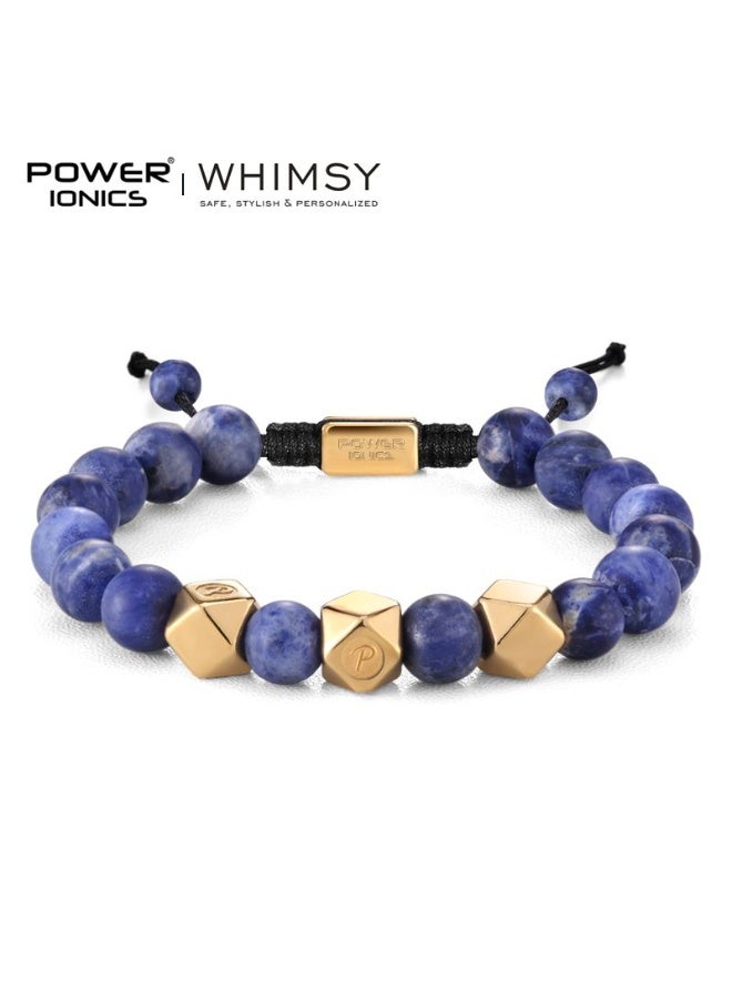 POWER IONICS Paine Geology Raw Ore Adjustable Bracelet - Men's, Women's, Couple's, Love String with Engraving as Gift